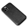 Miniatyrbillede 3 af 8: Cover betrukket med naturligt læder til iPhone 12 Pro Max Læderolievoks sort