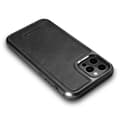 Miniatyrbillede 4 af 8: Cover betrukket med naturligt læder til iPhone 12 Pro Max Læderolievoks sort