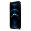 Miniatyrbillede 6 af 8: Cover betrukket med naturligt læder til iPhone 12 Pro Max Læderolievoks sort