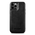 Miniatyrbillede 1 af 8: Cover betrukket med naturligt læder til iPhone 12 Pro Max Læderolievoks sort