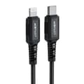 Miniatyrbilde 7 av 7: MFI-kabel til iPhone USB-C - Lightning 30W 3A 1,8m svart
