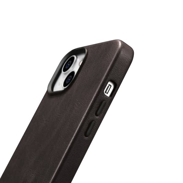 iPhone 14 Plus magnetisk læderetui med MagSafe Oil Wax Premium læderetui mørkebrun