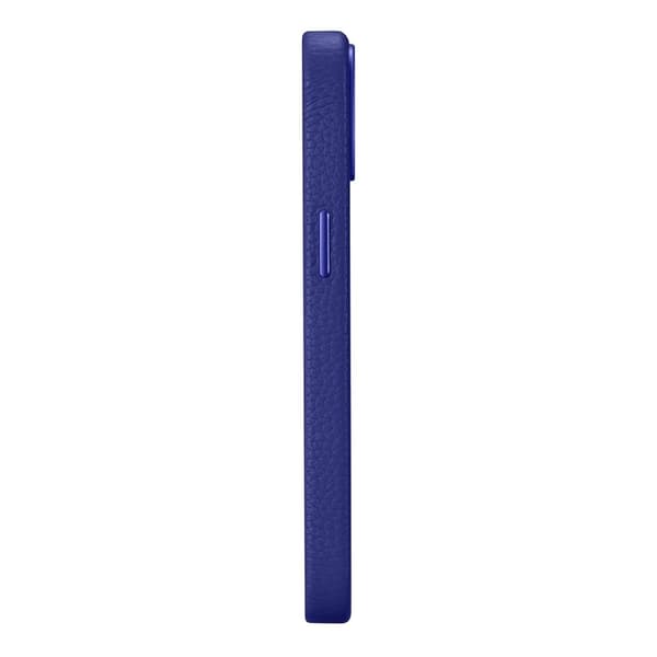 iPhone 14 Plus magnetisk læderetui med MagSafe Litchi Premium læderetui marineblå