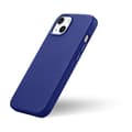 Miniatyrbillede 5 af 5: iPhone 14 Plus magnetisk læderetui med MagSafe Litchi Premium læderetui marineblå