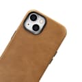 Miniatyrbillede 5 af 8: iPhone 14 Plus magnetisk læderetui med MagSafe Oil Wax Premium læderetui lysebrun