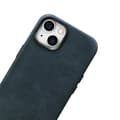 Miniatyrbillede 6 af 6: iPhone 14 Plus magnetisk læderetui med MagSafe Oil Wax Premium læderetui marineblå