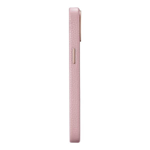 iPhone 14 Plus magnetisk læderetui med MagSafe Litchi Premium læderetui pink