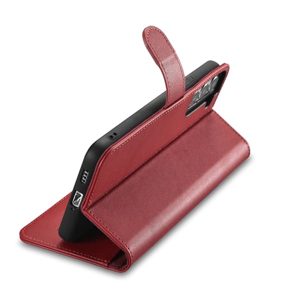 Læderpung etui til Galaxy S22+, bordeaux