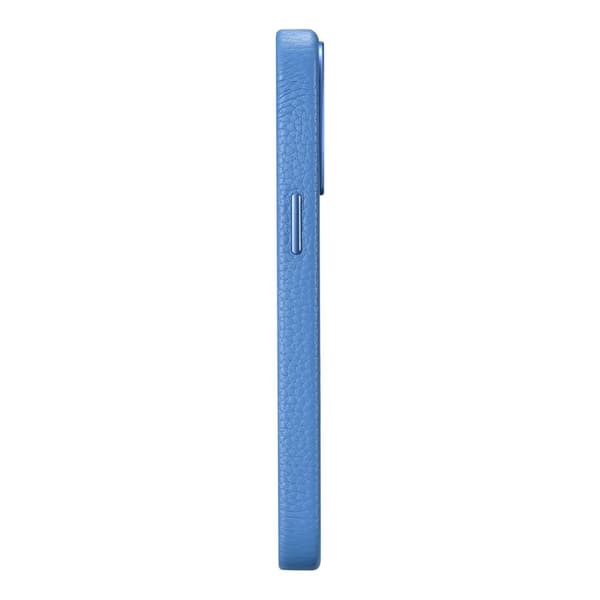 iPhone 14 Pro magnetisk lærveske med MagSafe Litchi Premium Lærveske blå