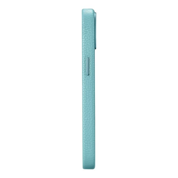 iPhone 14 magnetisk skinnveske med MagSafe Litchi Premium Leather Case grønn