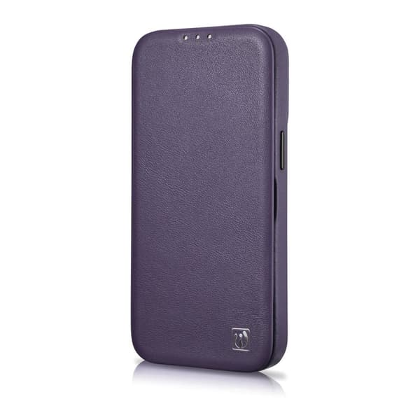 iPhone 14 Plus Magnetic Flip Case MagSafe CE Premium Læder lilla