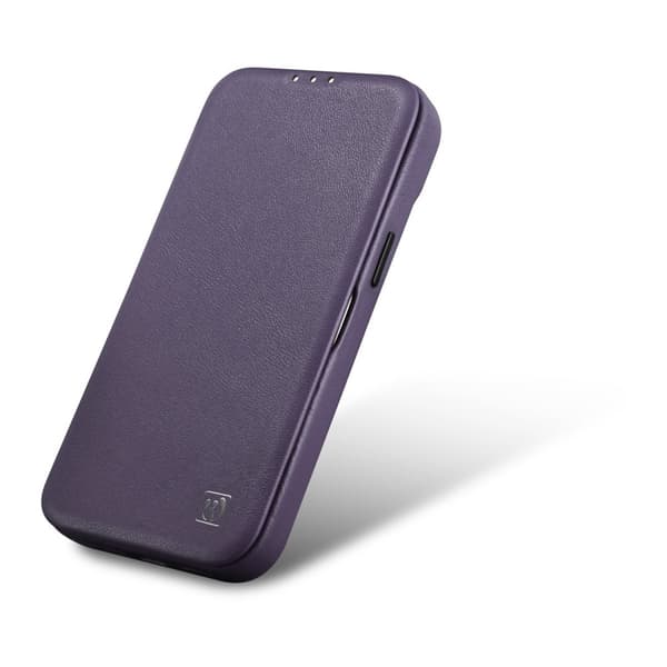 iPhone 14 Plus Magnetic Flip Case MagSafe CE Premium Læder lilla