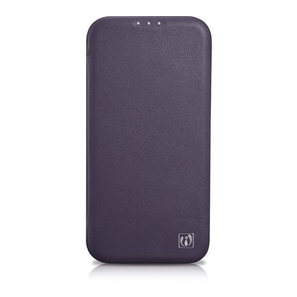 iPhone 14 Plus Magnetic Flip Case MagSafe CE Premium Læder lilla
