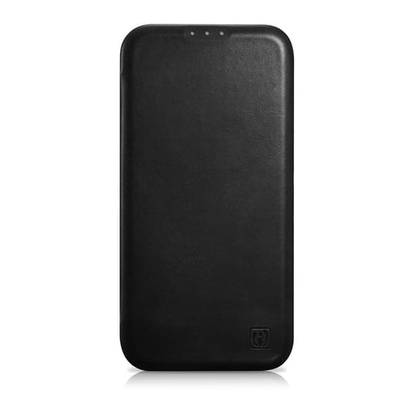 iPhone 14 Plus Magnetic Flip Case MagSafe CE Oil Wax Premium Læder Sort