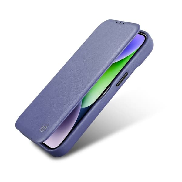 iPhone 14 Pro magnetisk flip-deksel MagSafe CE Premium Leather lys lilla