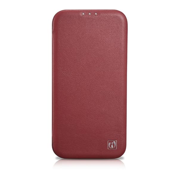 iPhone 14 Pro magnetisk flip cover MagSafe CE Premium Læder bordeaux