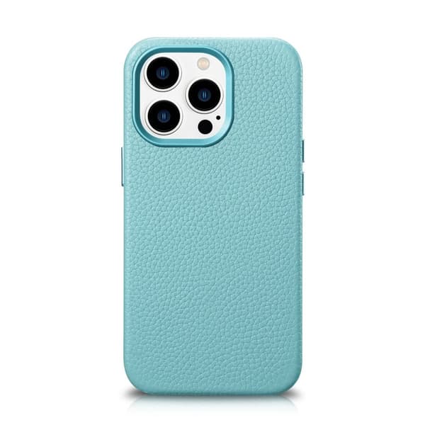 iPhone 14 Pro Max magneettinen nahkakotelo MagSafe Litchi Premium -nahkakotelolla vihreällä