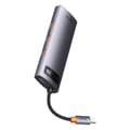 Miniatyrbillede 2 af 7: 8i1 HUB-adapter StarJoy USB-C til USB-C PD 3x USB-A HDMI RJ-45 SD TF grå