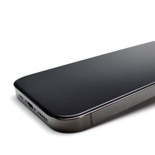 9H härdat glas med monteringsram för iPhone 14 Premium Glass svart