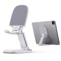 Miniatyrbillede 2 af 4: Sammenfoldelig stander til telefon, tablet 4-12,9'', højdejusterbar, hvid