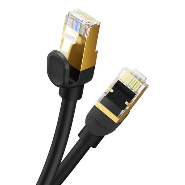RJ45 Ethernet High Speed ​​​​Cat.8 40 Gbps LAN LAN-kabel 5m sort