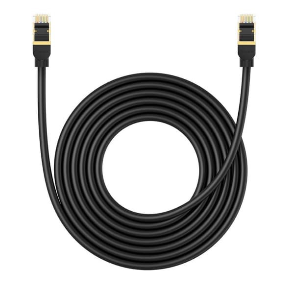 RJ45 Ethernet High Speed ​​​​Cat.8 40 Gbps LAN LAN-kabel 5m sort