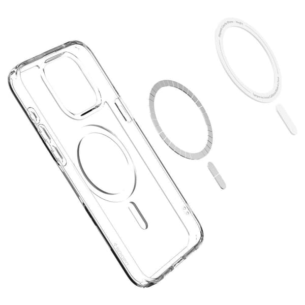 Ultra Hybrid Mag -kotelo MagSafella iPhone 15 Prolle, läpinäkyvä