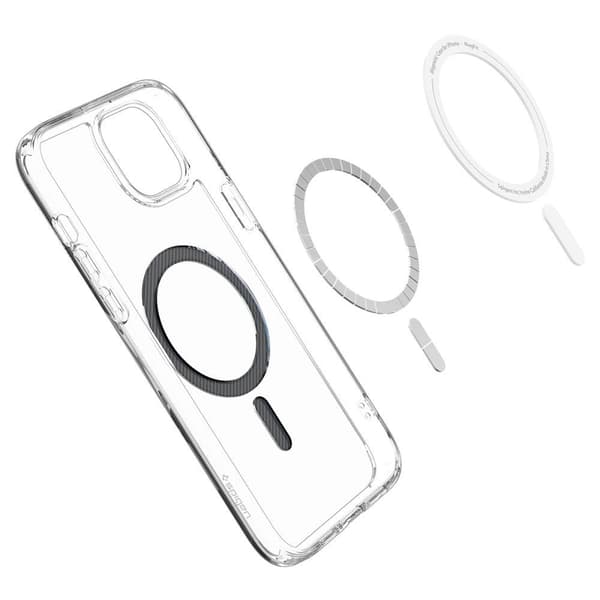 Ultra Hybrid Mag-deksel med MagSafe til iPhone 15, grå