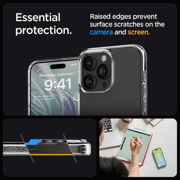 Ultra Hybrid cover til iPhone 15 Pro Max gennemsigtig