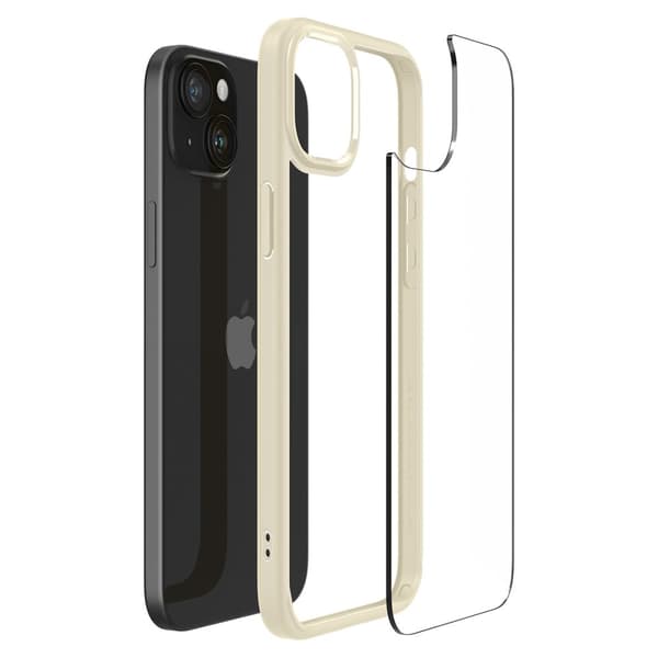 Ultra Hybrid cover til iPhone 15 Plus beige