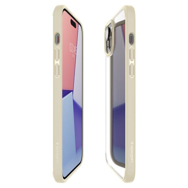 Ultra Hybrid cover til iPhone 15 Plus beige
