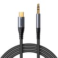 Miniatyrbild 1 av 5: Stereoljudkabel för telefon AUX 3,5 mm minijack - USB-C 1,2 m svart