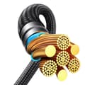 Miniatyrbillede 2 af 5: 2i1 Speedy Series USB-C - 2x USB-C kabel 1,5m sort