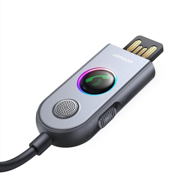 Bil Trådløs USB AUX Audio Sender Modtager JR-CB6 grå