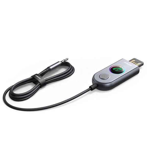 Bil Trådløs USB AUX Audio Sender Modtager JR-CB6 grå