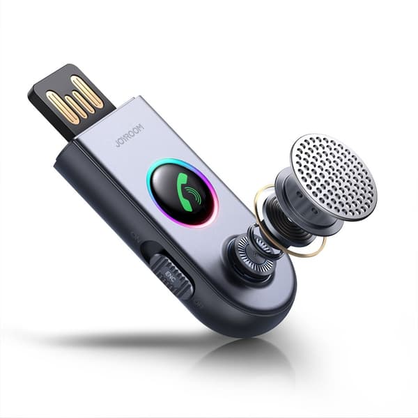 Bil Trådløs USB AUX Audio Sender Modtager JR-CB6 grå