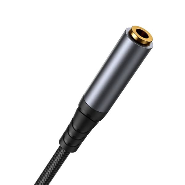 Stereo AUX Lydkabel Forlængerkabel 3,5mm Mini Jack 1,2m Sort