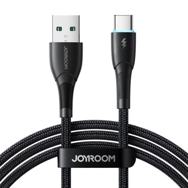 Starry Series USB-A - USB-C 3A kabel 1m sort