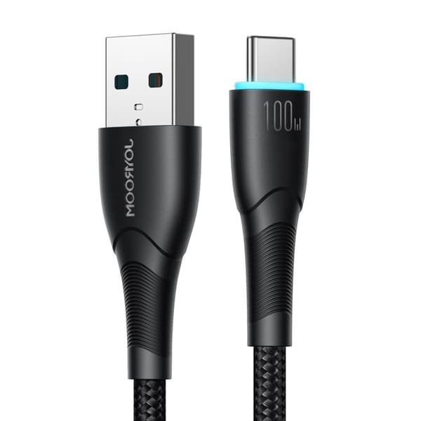 Starry Series USB-A - USB-C kabel 100W 1m svart