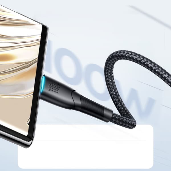 Starry Series USB-A - USB-C kabel 100W 1m svart