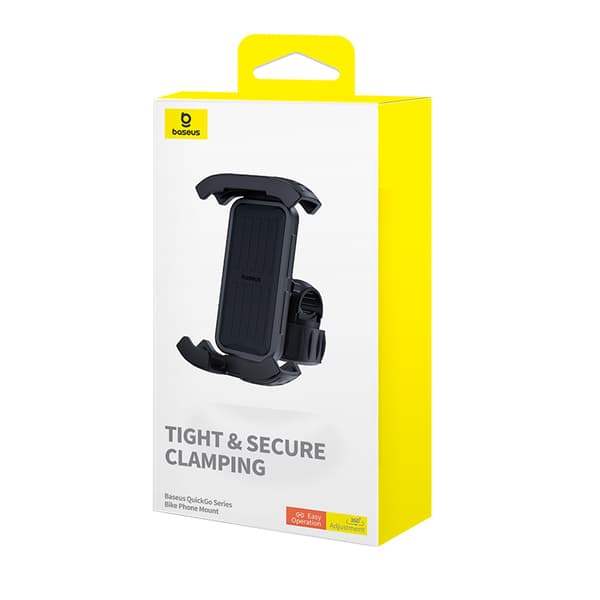 QuickGo sykkeltelefonholder for styre, svart