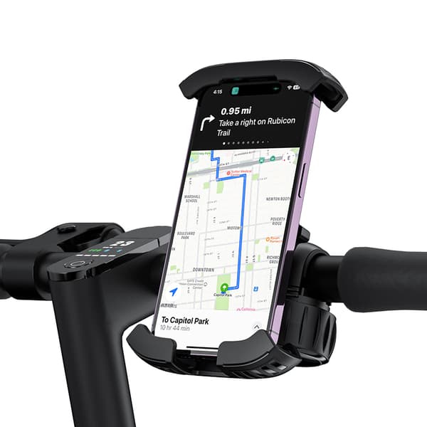 QuickGo sykkeltelefonholder for styre, svart