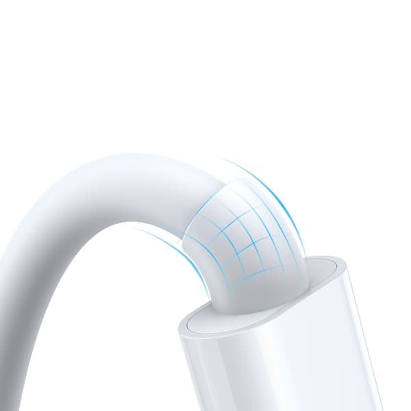 3-i-1-kabel USB-A-kabel med induktiv lader + 1x iPhone Lightning + 1x USB-C 1,2m hvit