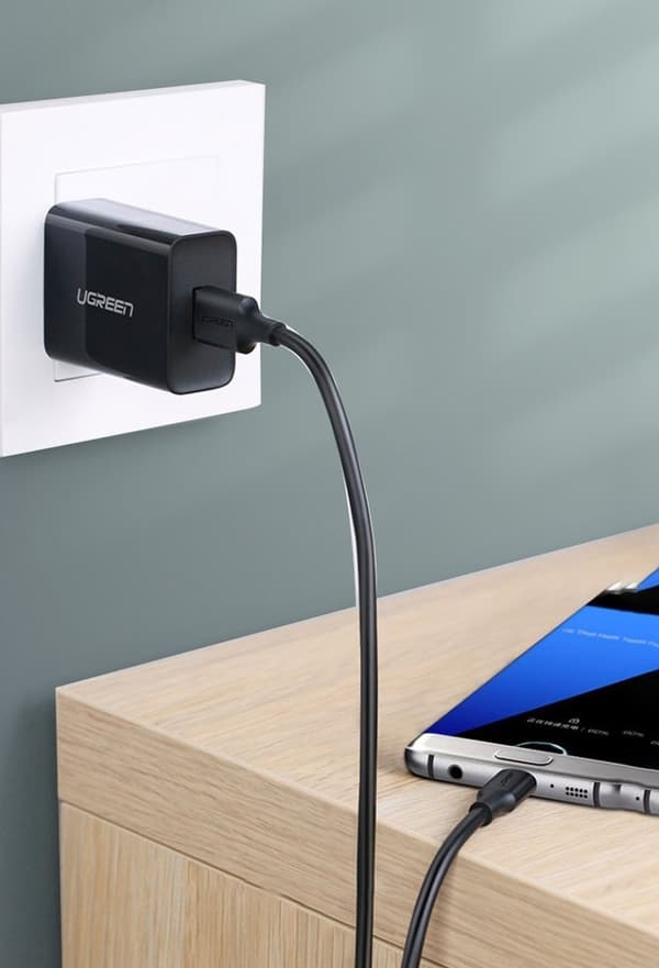 USB 3.0 - USB-C-kaapeli 3A 1m musta