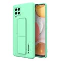 Miniatyrbillede 1 af 7: Silikone etui med stativ til Samsung Galaxy A42 5G Kickstand Cover mint