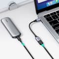 Miniatyrbillede 2 af 5: USB-C til USB-A 5Gb/s kabeladapter 15cm sort
