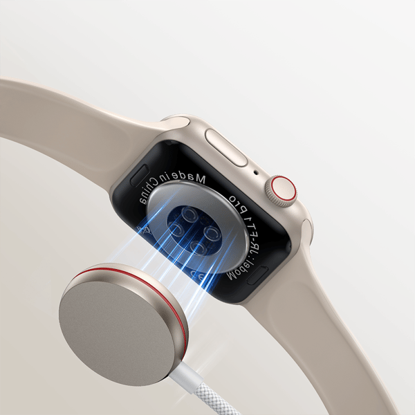 Induktiv lader til Apple Watch USB-C 1,2m hvit