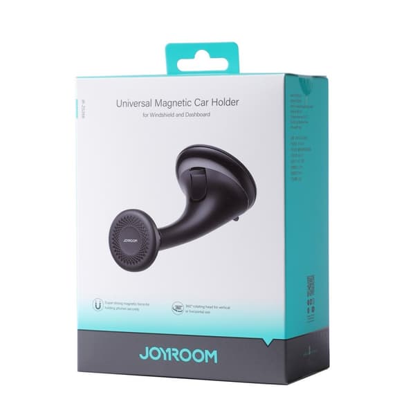Universal bil magnetisk telefonholder til cockpit og forrude, sort