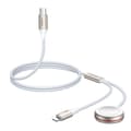 Miniatyrbilde 5 av 7: 2-i-1 Lightning-kabel for iPhone og induktiv lader for Apple Watch USB-C 1,5m hvit