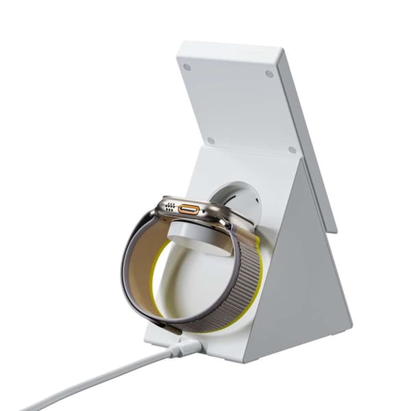 3in1 Ladestasjon Choetech T600 15W induktiv lader hvit